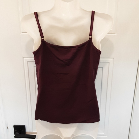 Jean Paul Berlin Maroon Tank with Silk Trim - Picture 2 of 4
